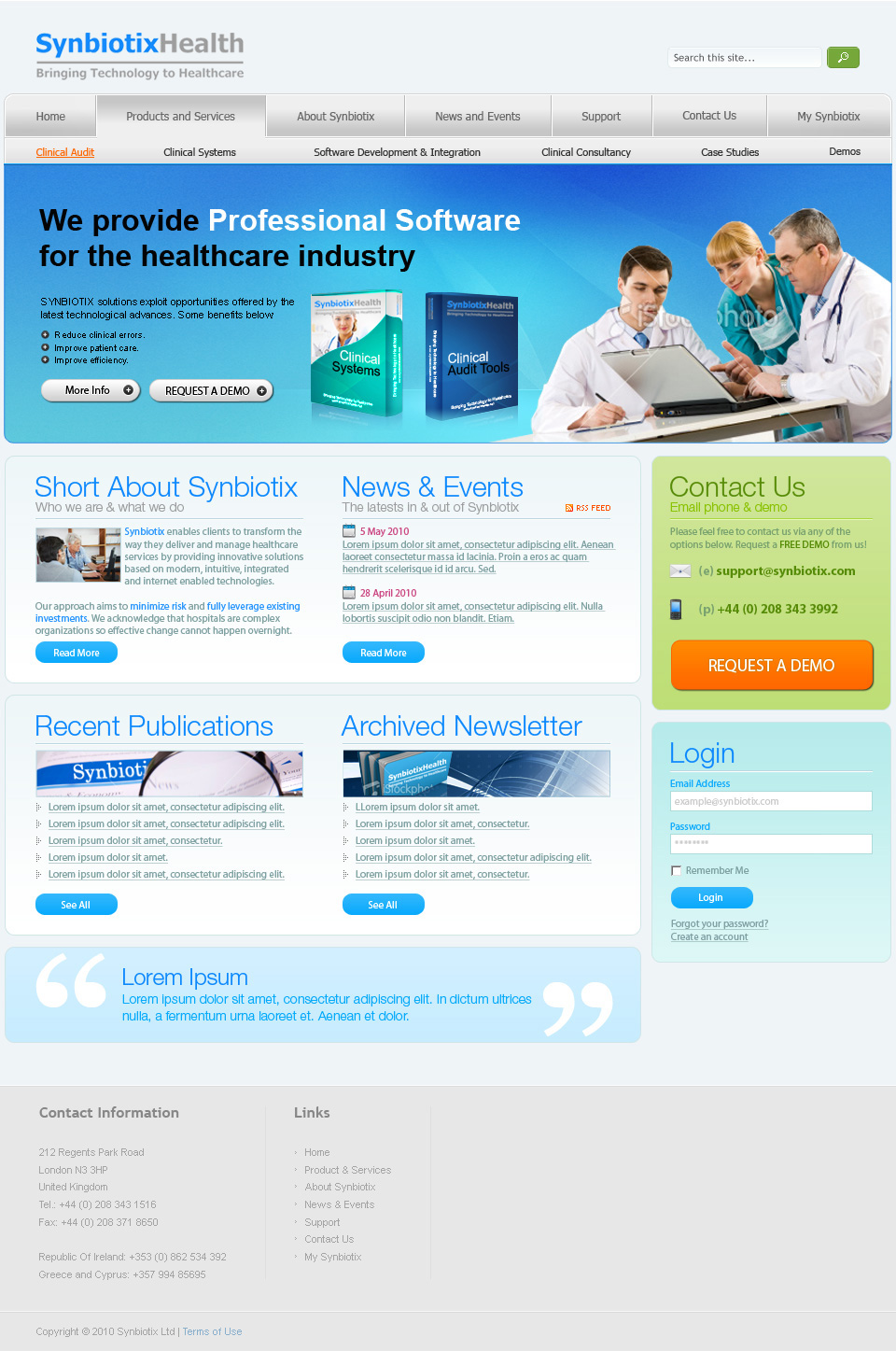 Web Design by TIAN STUDIO for Synbiotix | Design #60349