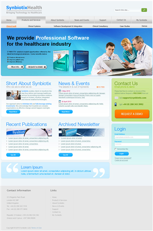 Web Design by TIAN STUDIO for Synbiotix | Design: #60349