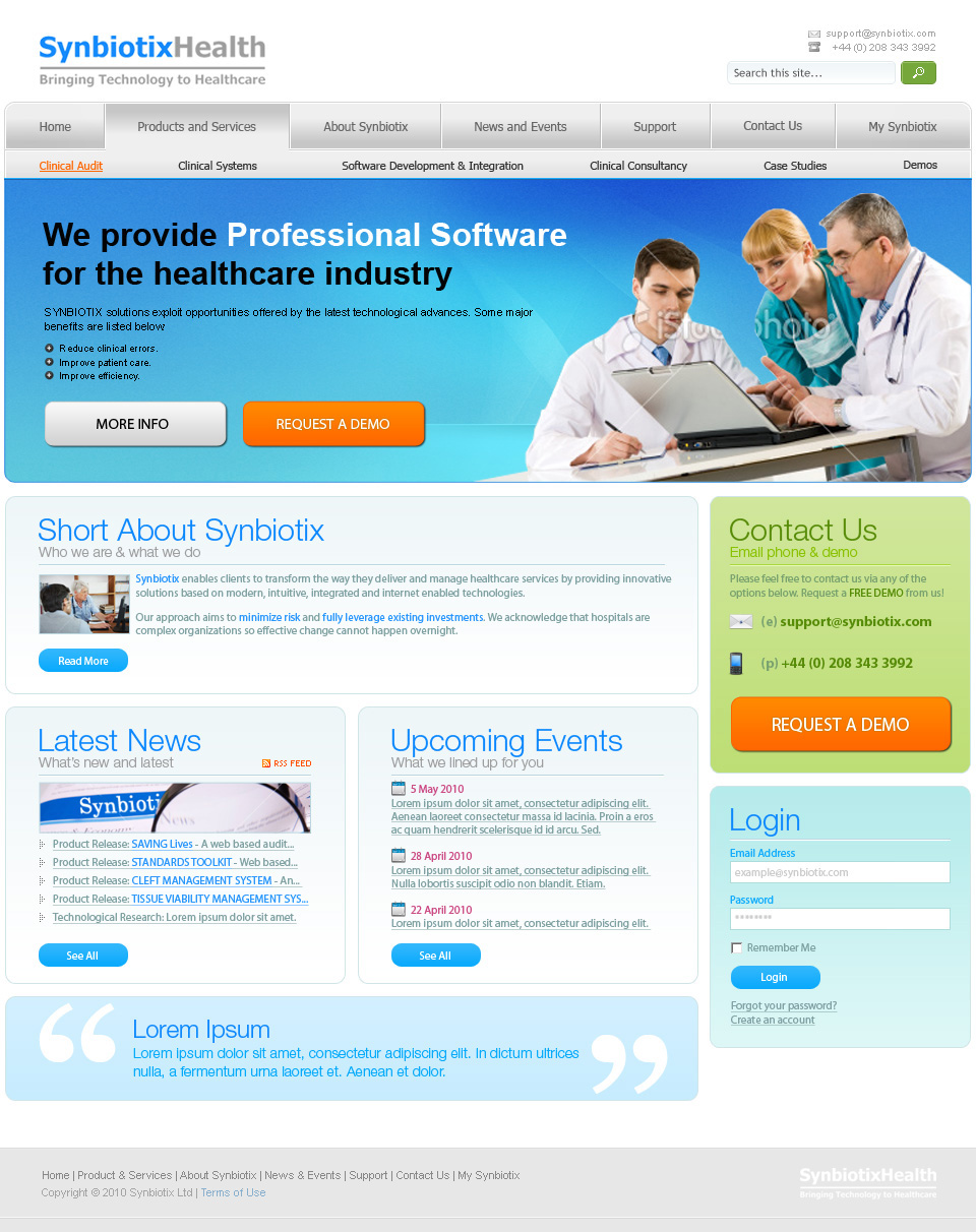 Web Design by TIAN STUDIO for Synbiotix | Design #61319