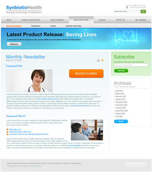 Web Design by TIAN STUDIO for Synbiotix | Design: #61327