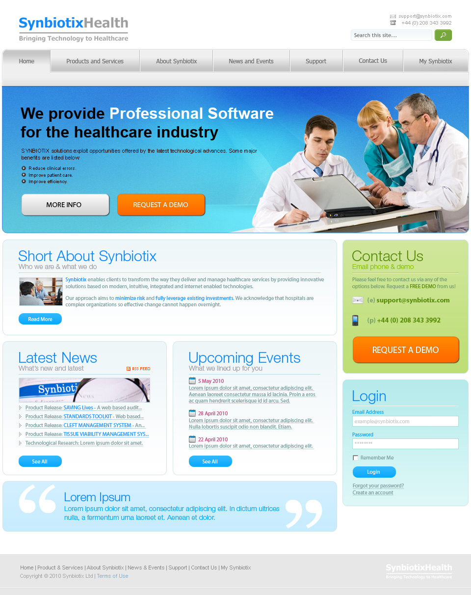 Web Design by TIAN STUDIO for Synbiotix | Design #62964