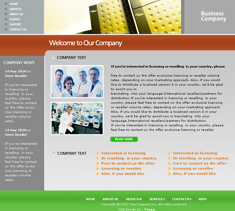 Web Design by Tanya for Synbiotix | Design #61276