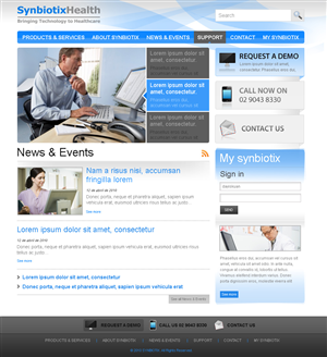 Web Design by Dayiskuan for Synbiotix | Design #60288