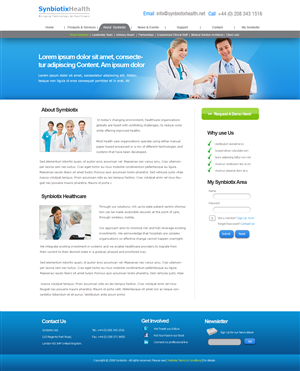 Web Design by weathered83 for Synbiotix | Design: #61386