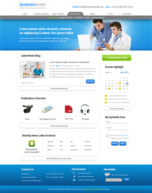 Web Design by weathered83 for Synbiotix | Design: #61387