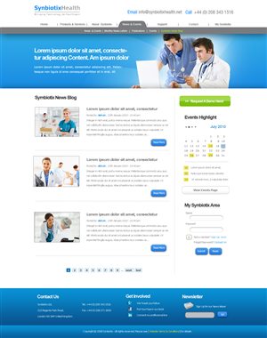 Web Design by weathered83 for Synbiotix | Design: #61388