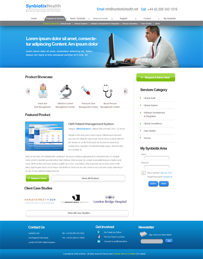 Web Design by weathered83 for Synbiotix | Design: #61389