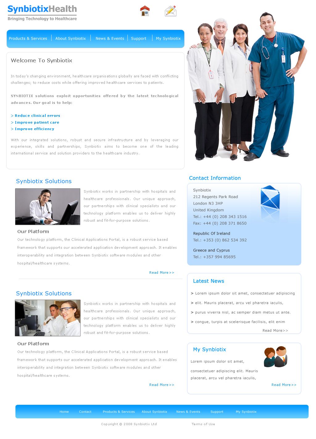 Web Design by ReckonCreations for Synbiotix | Design #59094