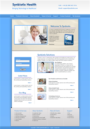 Web-Design von LogoDesigns.ae für Synbiotix | Design #60364