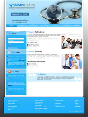 Web Design by LogoDesigns.ae for Synbiotix | Design: #60615
