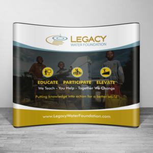 charitable water organization trade show banner | Graphic Design by ecorokerz