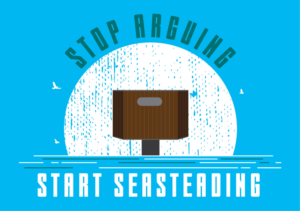 Sustainable, floating islands-- we need a t-shirt | T-shirt Design by Taho Design