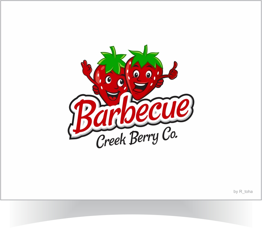 Logo Design by r-toha for Barbecue Creek Berry Co. | Design #20917499