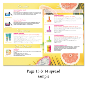 Hawaiian Body Care Product Catalog for Wholesaling | Katalog-Design von Skybluedesignstudio