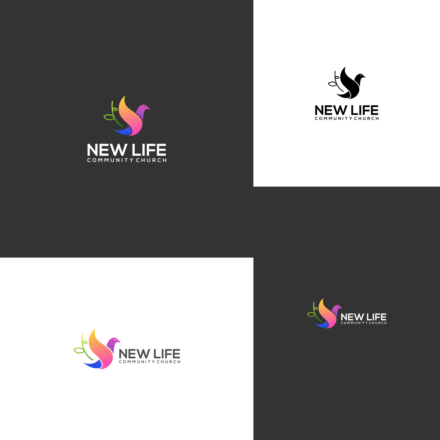 Logo Design by J. Ivan for New Life Community Church | Design #20936221