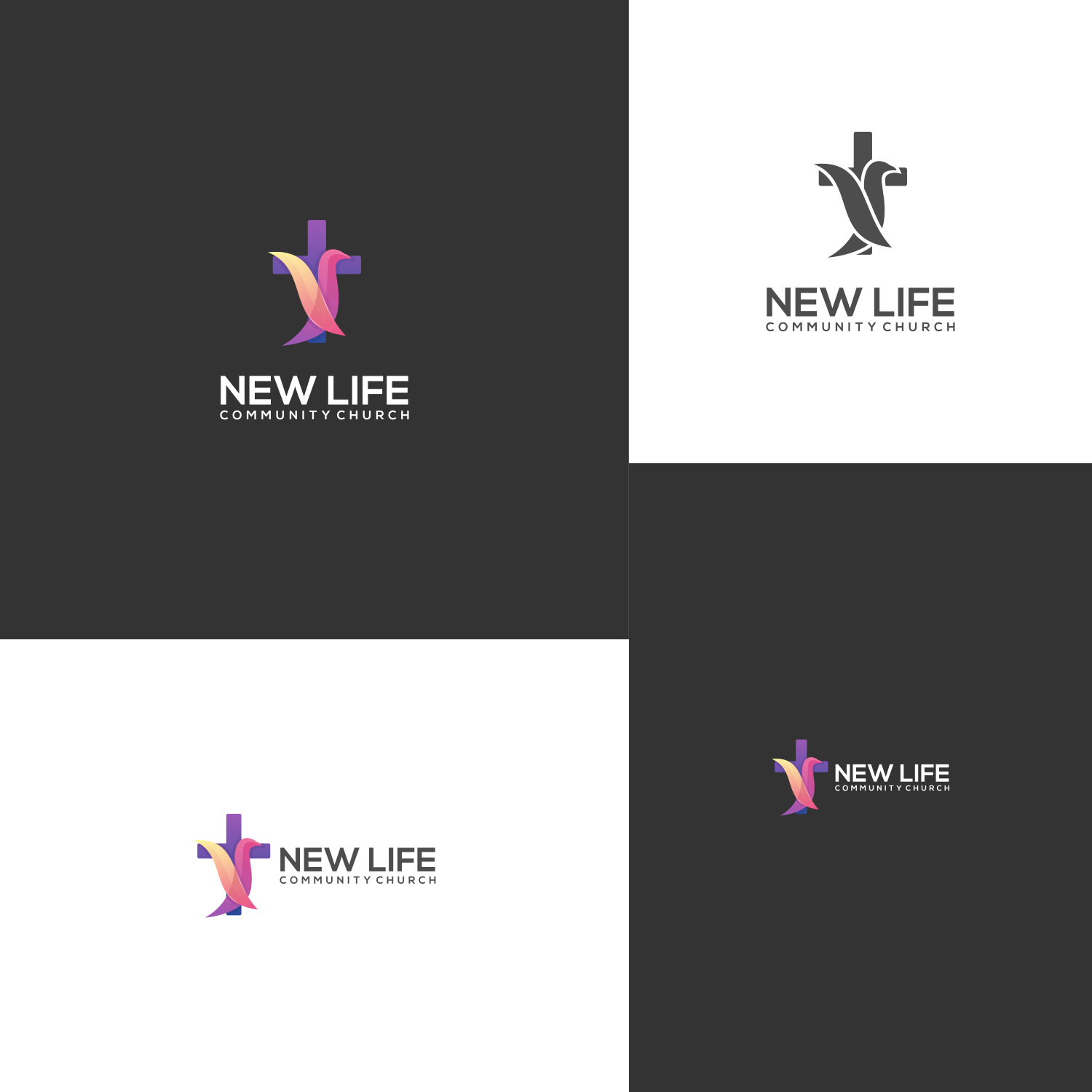 Logo Design by J. Ivan for New Life Community Church | Design #20936467