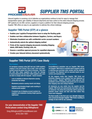 Supplier TMS Portal | Flyer-Design von Valtti Design