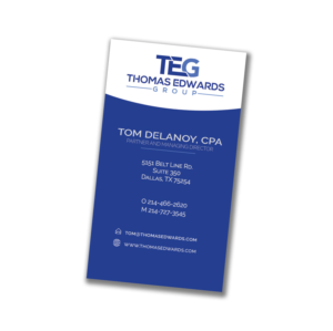 Thomas Edwards Group Business Cards | Business Card Design by Marta van Eck