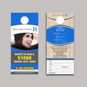 Dental Health Door hanger for contest to attract new patients | Diseño de Flyer por ecorokerz