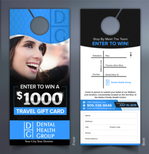 Dental Health Door hanger for contest to attract new patients | Diseño de Flyer por SAI DESIGNS