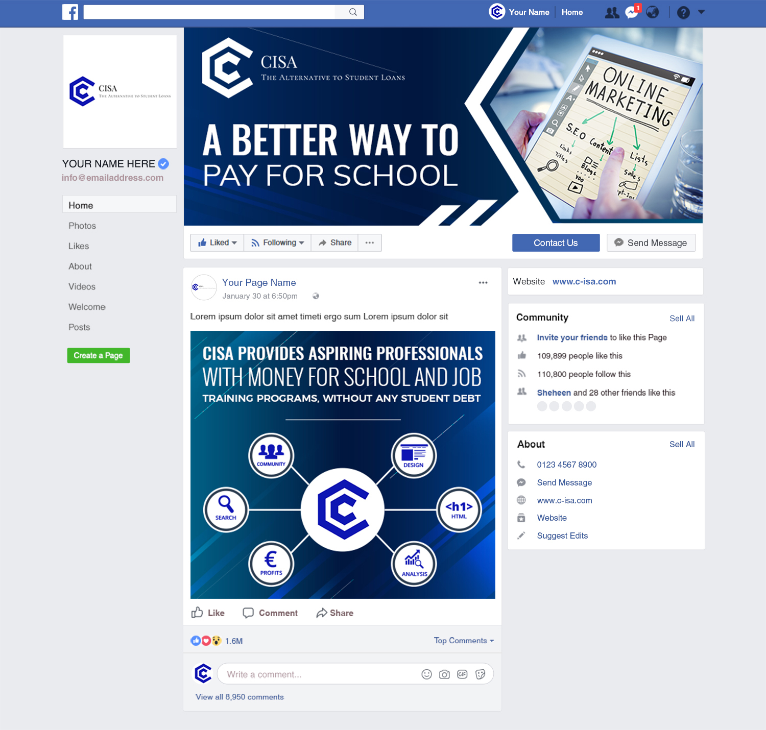 Facebook-Design von SAI DESIGNS für dieses Projekt | Design #20899543
