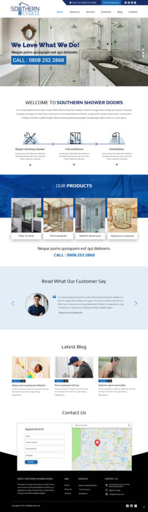 Web Design by pb for Southern Shower Doors & Glass | Design: #20901712