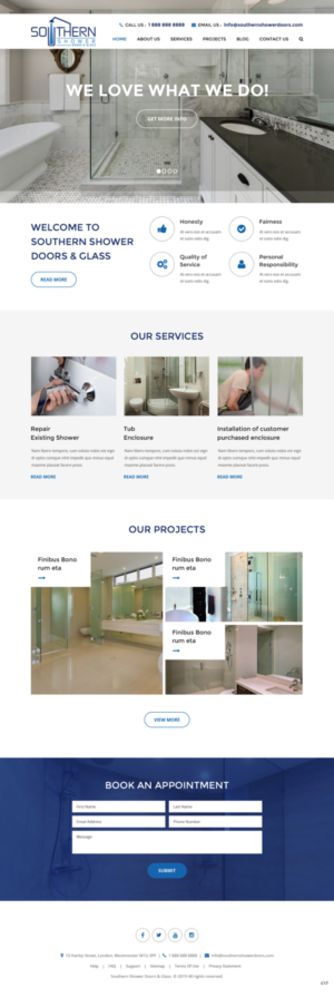 Web Design by pb for Southern Shower Doors & Glass | Design: #20901715