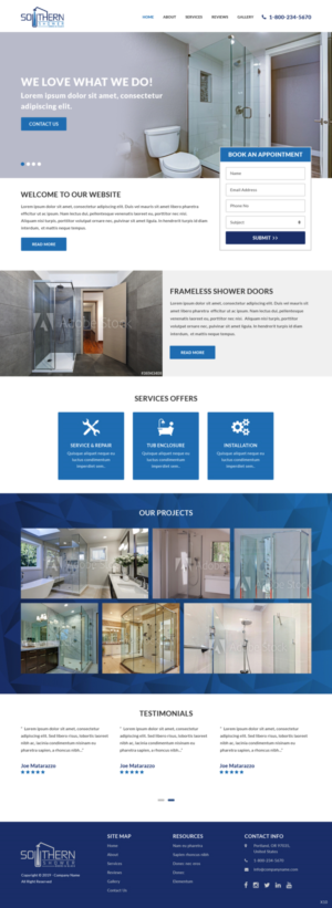Web Design by pb for Southern Shower Doors & Glass | Design: #20901716