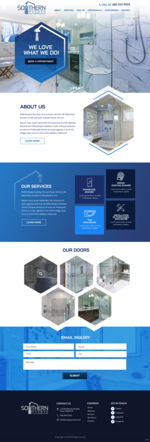 Web Design by pb for Southern Shower Doors & Glass | Design: #20901718