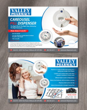 Valley Pharmacy promoting Careousel Pill Dispenser | Flyer Design by alex989
