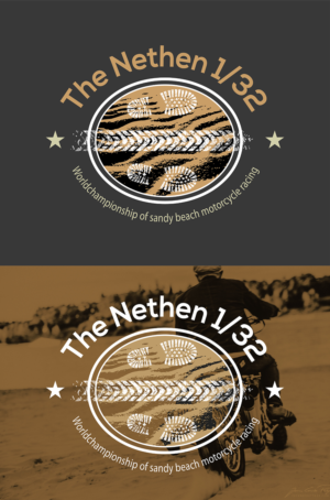 The Nethen 1/32 (Worldchampionship of sandy beach motorcycle racing ) | Logo Design by Al Pech