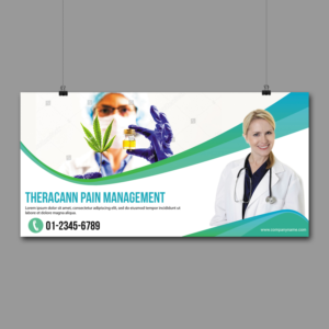 TheraCann Pain Management  (this is the name of our clinics) | Diseño de Póster por aspiremedia