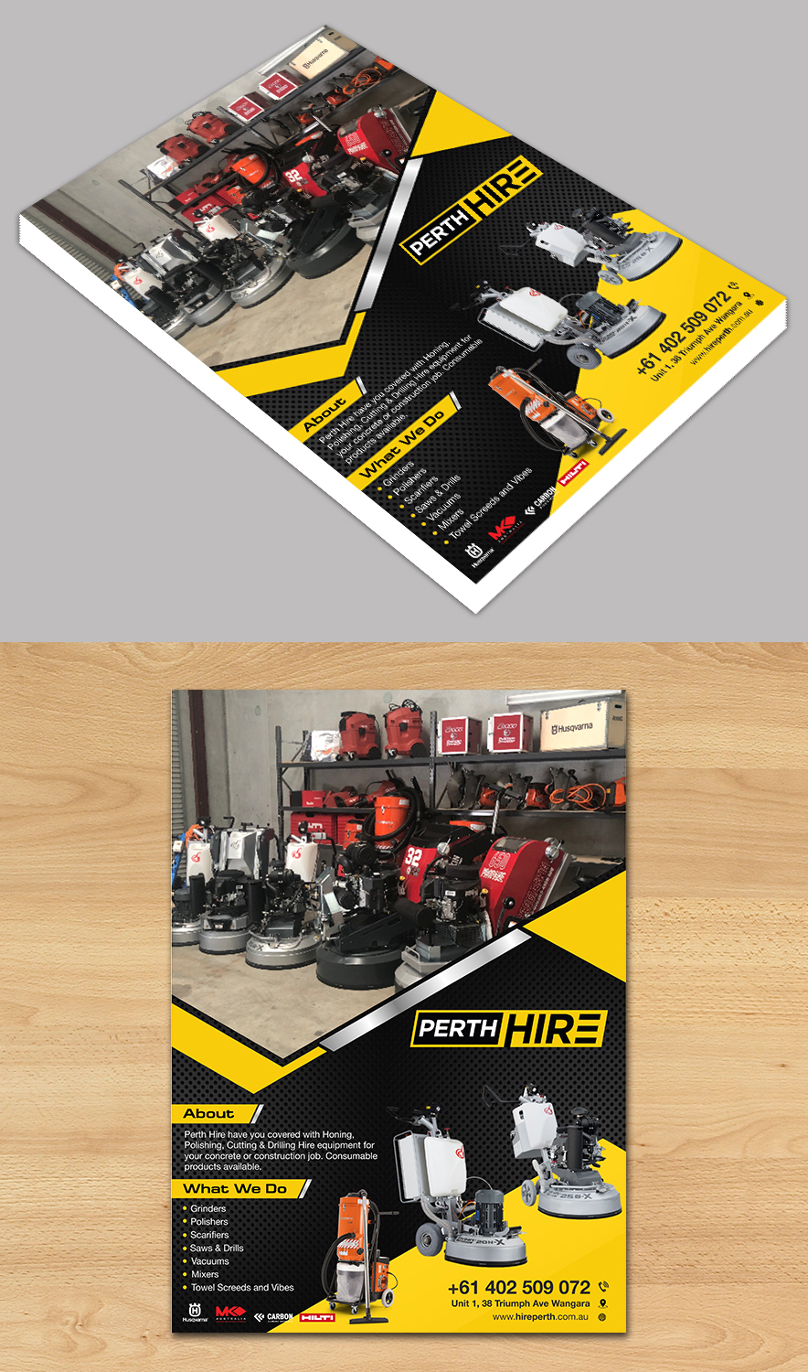 Design de Flyer par ecorokerz pour Two Way Hire Services | Design #20898404