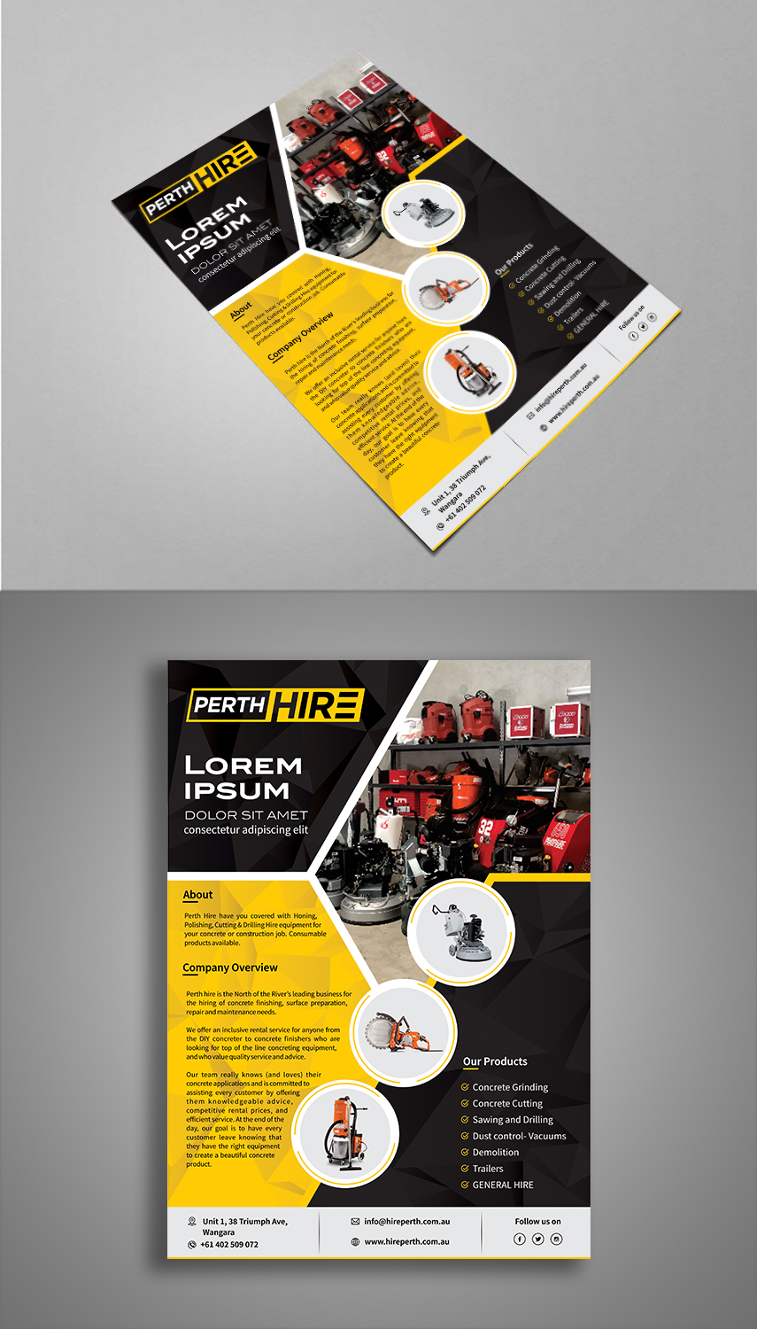 Flyer Design by ecorokerz for Two Way Hire Services | Design #20898781