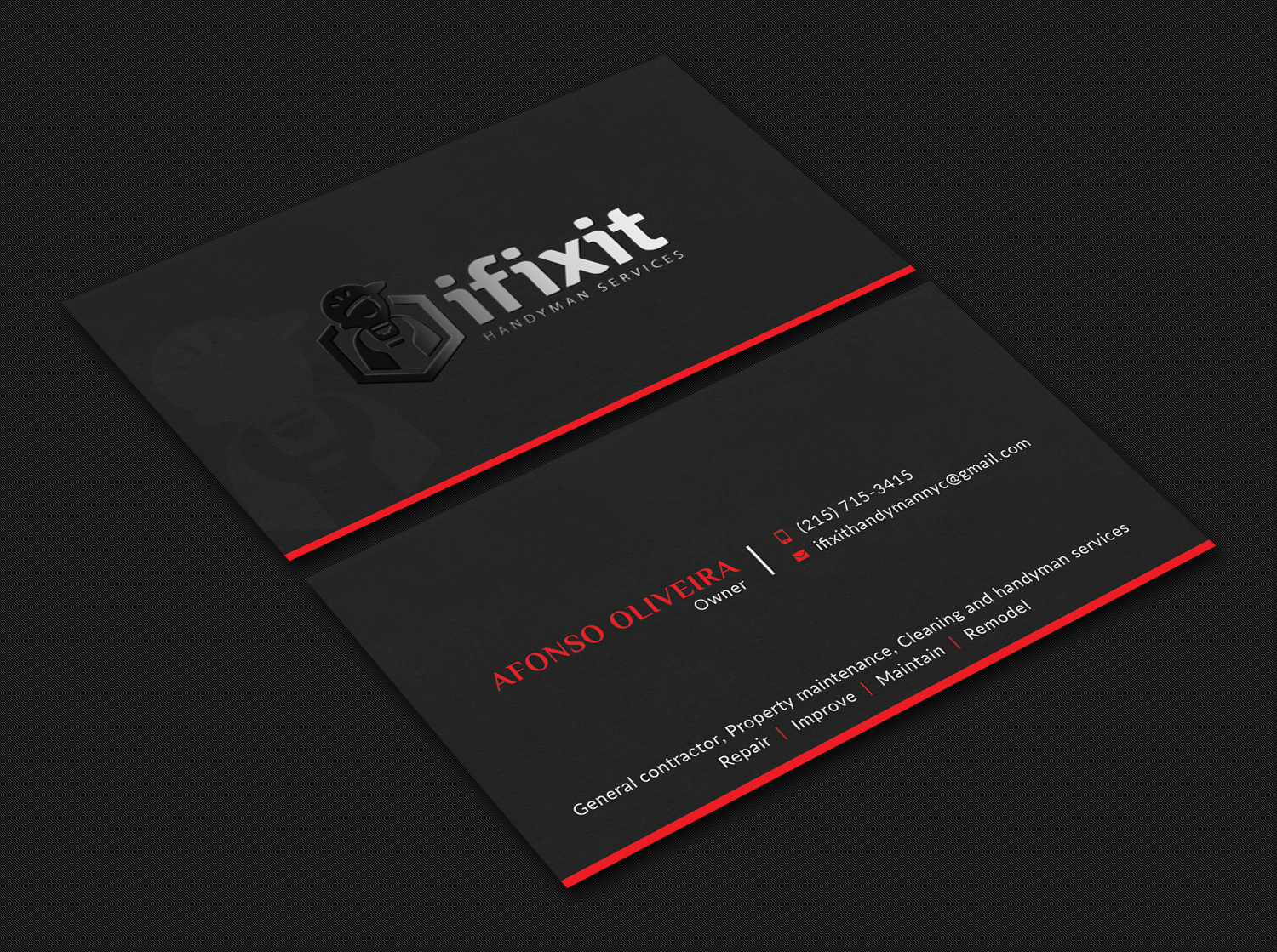 Diseño de Tarjeta de Presentación por Bold Pixels para este proyecto | Diseño #20900730