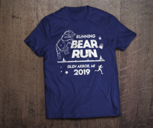 2019 “Running Bear” 5k/fun run tshirt - front and back | T-Shirt-Design von FigliaPerduta