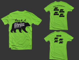2019 “Running Bear” 5k/fun run tshirt - front and back | T-Shirt-Design von Ngoeg