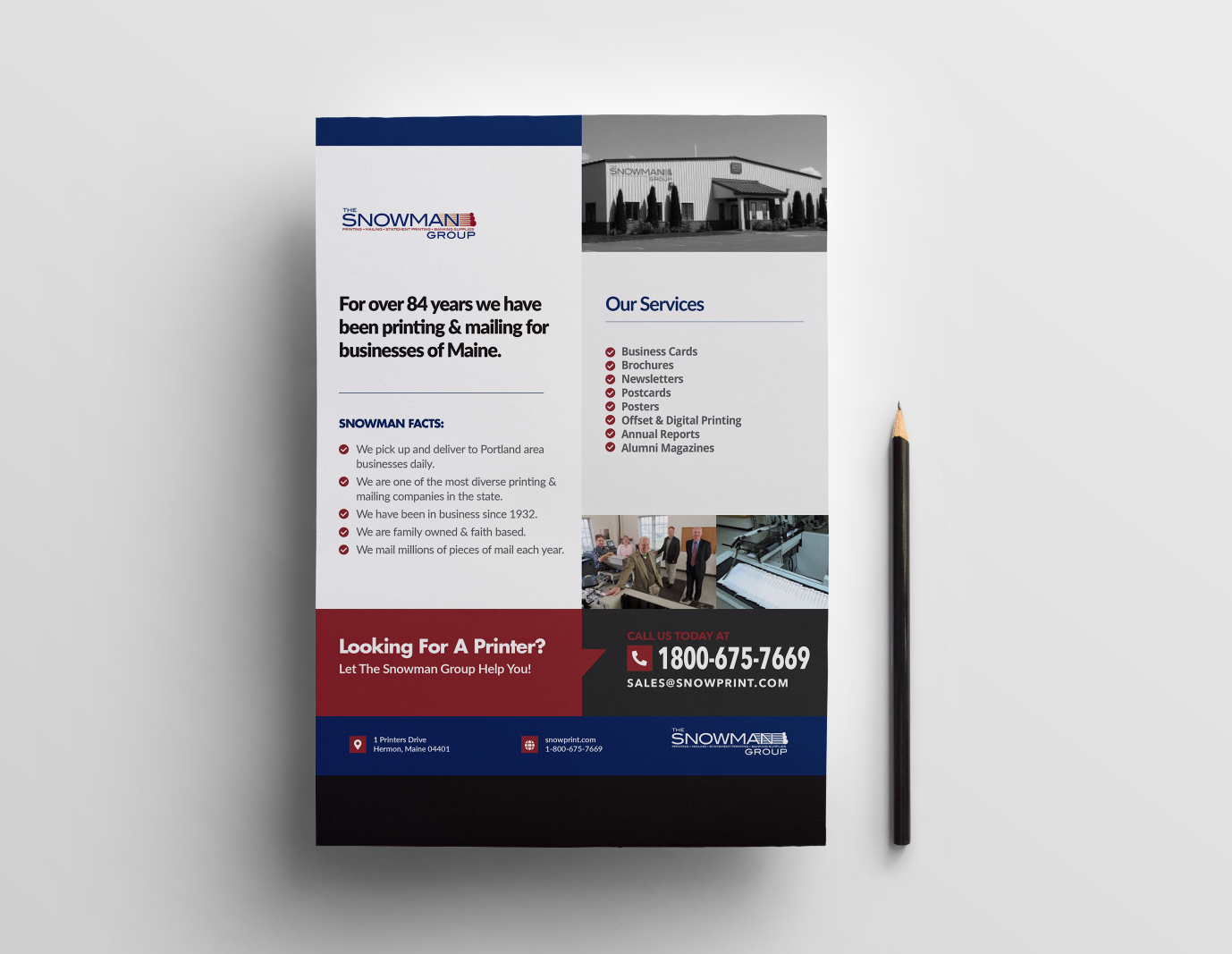 Flyer Design by Daniel James for THE SNOWMAN GROUP | Design #20896533