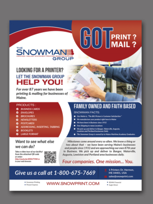 Flyer Design by innovative earth for THE SNOWMAN GROUP | Design: #21024412