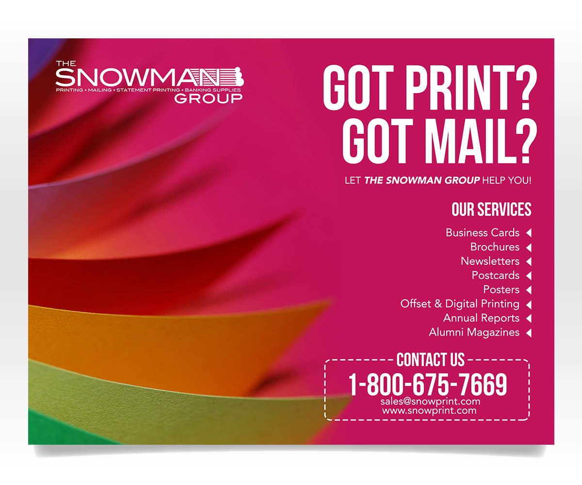 Flyer Design by Luniere Designs for THE SNOWMAN GROUP | Design #20906116