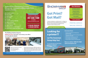 Flyer Design by meet007 for THE SNOWMAN GROUP | Design: #20898071