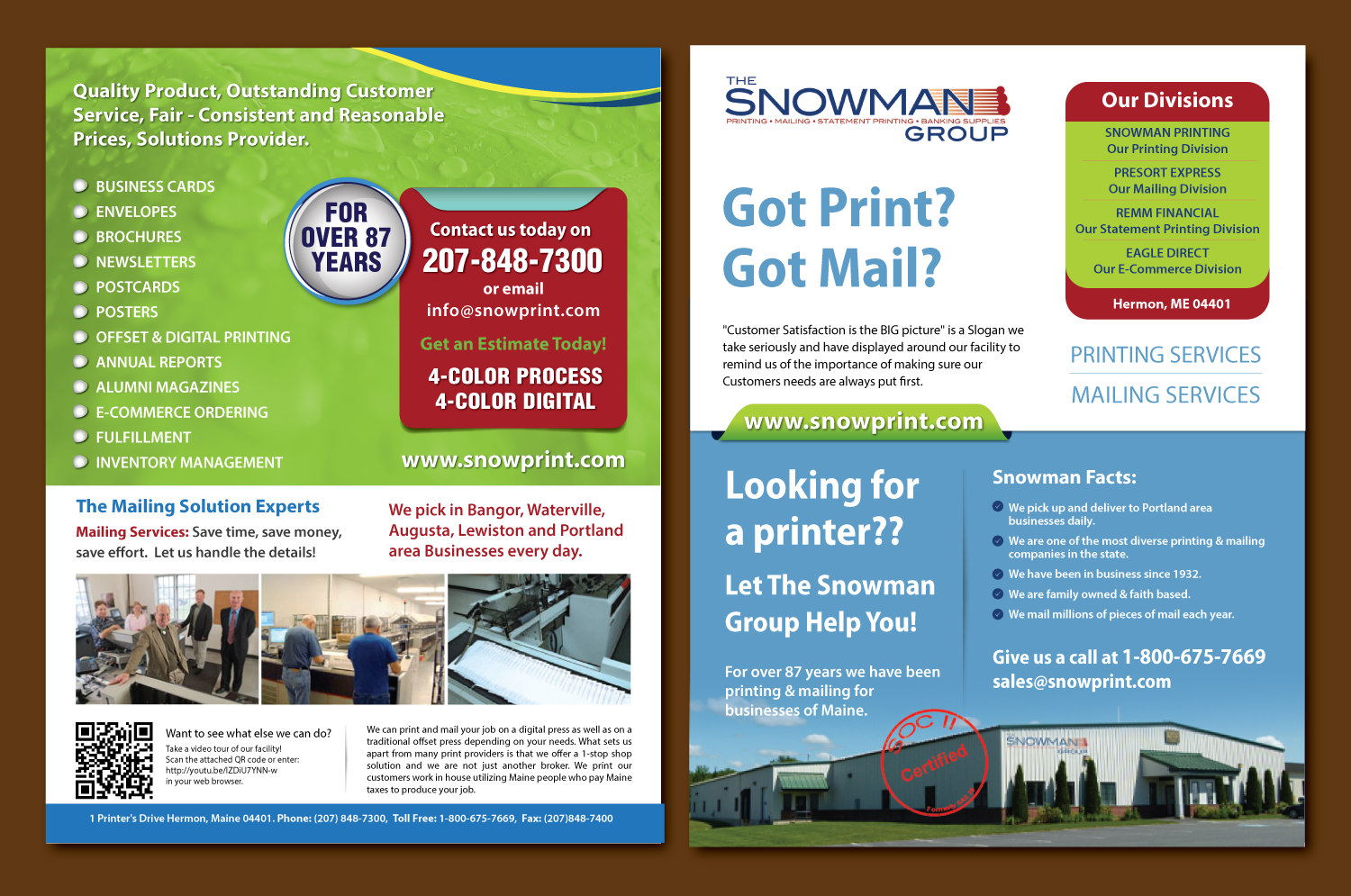 Flyer-Design von meet007 für THE SNOWMAN GROUP | Design #20983879