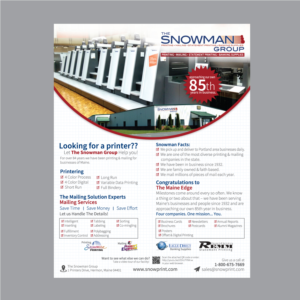 Flyer Design by fastdesign360 for THE SNOWMAN GROUP | Design #20900134