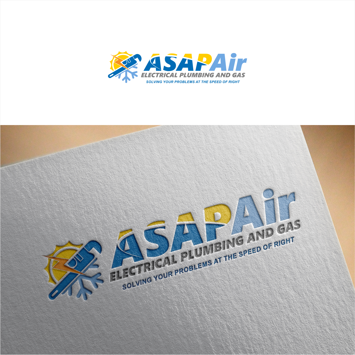 Design de Logo par kolevvp pour ASAP AIR & REFRIGERATION LLC | Design #20897348