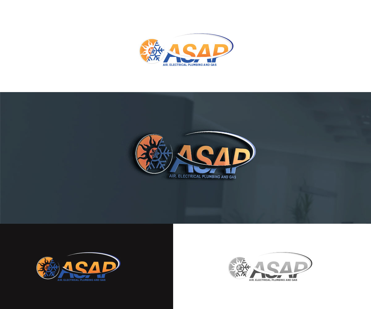 Diseño de Logo por POONAM 44 para ASAP AIR & REFRIGERATION LLC | Diseño #20902096