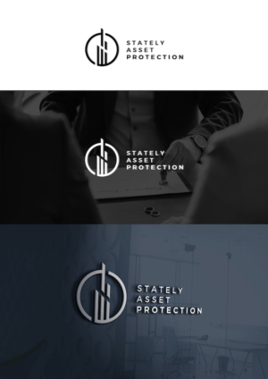 STATELY ASSET PROTECTION  (in shadow text) | Logo-Design von christianpoetoe
