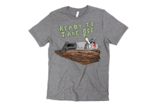Robot, Ready to Take Off | T-Shirt-Design von Amduat Design