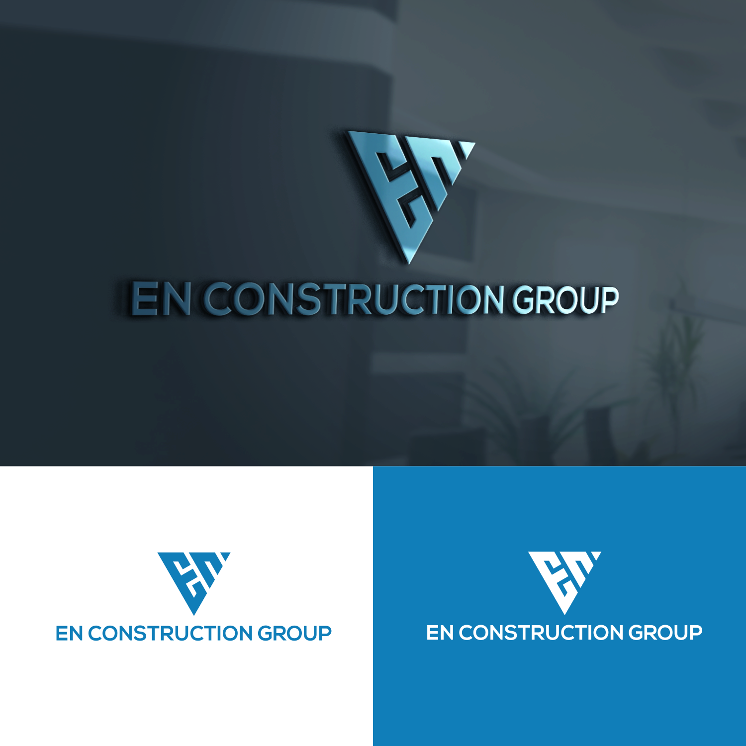 Logo Design by two one for EN Construction Group | Design #20900581