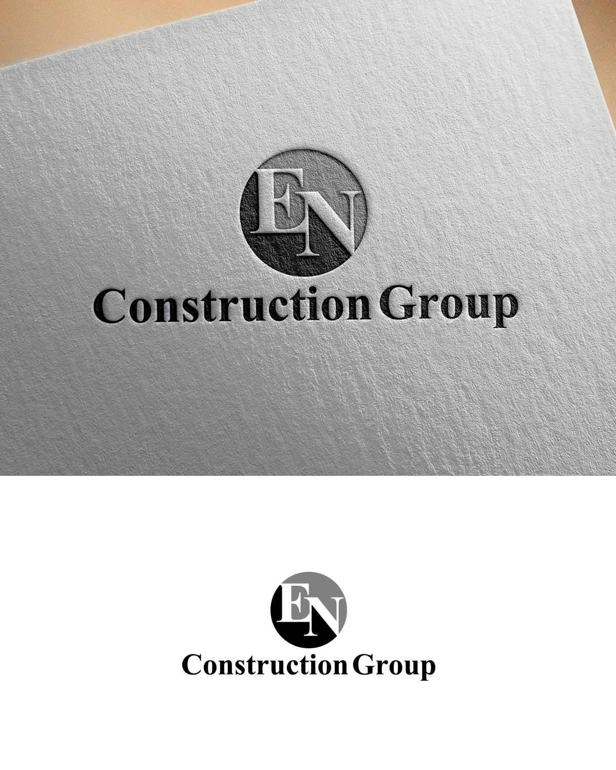 Logo Design by Red Line for EN Construction Group | Design #20903434
