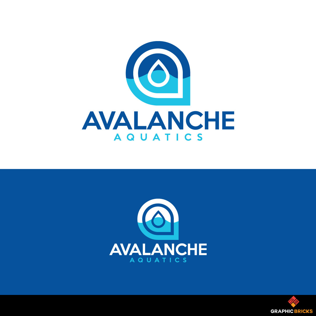 Logo Design by Graphic Bricks for Avalanche Aquatics | Design #20898965